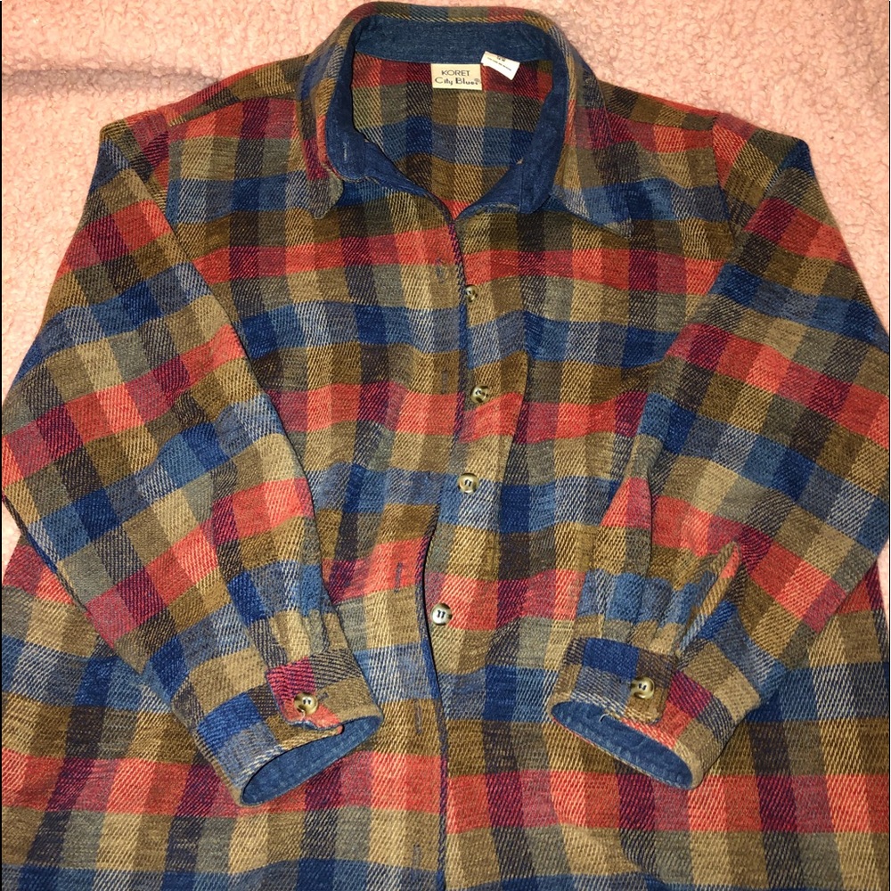 vintage oversized shirt jacket